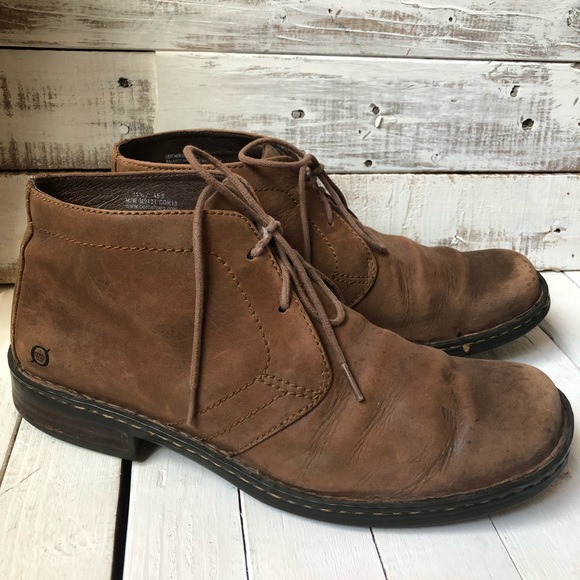 Born Harrison Leather Brown Boot Size 1 